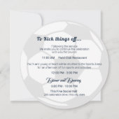 Soccer Sport Bar Mitzvah - Gegevens en informatie Kaart (Voorkant)