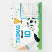 Soccer Sport Birthday backdrop banner (Verticaal)