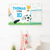 Soccer Sport Birthday backdrop banner (Insitu)