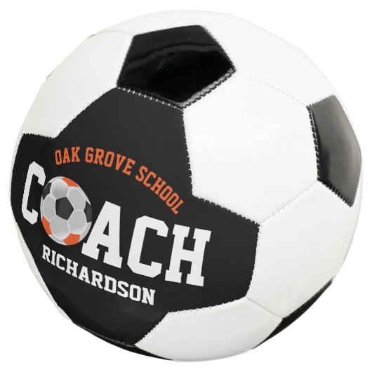 Soccer Sport Coach - Oranje Voetbal (Drie kwart)