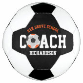 Soccer Sport Coach - Oranje Voetbal (Voorkant)