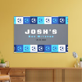 SOCCER Sportbar Bat Mitzvah Aanmelden Canvas Afdruk (Insitu (Woonkamer))