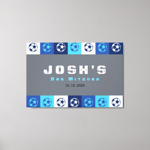 SOCCER Sportbar Bat Mitzvah Aanmelden Canvas Afdruk