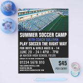 Soccer Stadium, Soccer Camp Adverteren Flyer (Enkel)