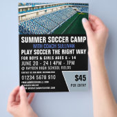 Soccer Stadium, Soccer Camp Adverteren Flyer (Hand)