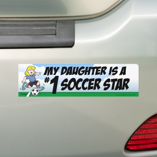 Soccer Star Bumpersticker (Op auto)
