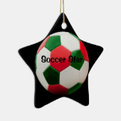 Soccer Star, kerstkleuren, Ornament (Rechts)