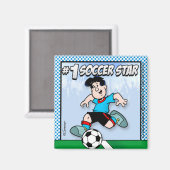 Soccer Star Magneet (Voorkant / Achterkant)