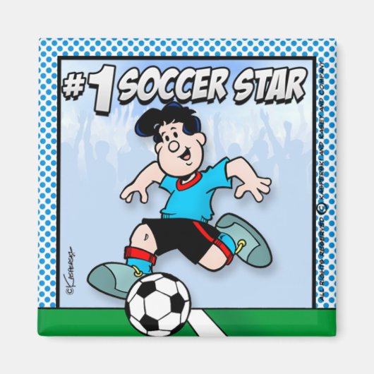 Soccer Star Magneet (Voorkant)