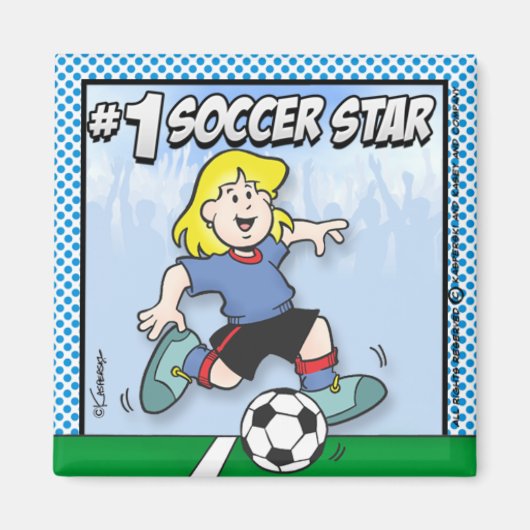 Soccer Star Magneet (Voorkant)