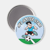Soccer Star Magneet (Voorkant / Achterkant)