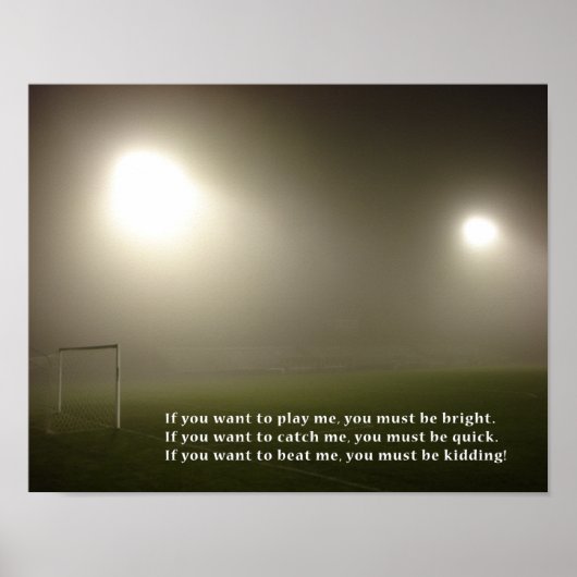 Soccer Star Motivatie Poster (Voorkant)