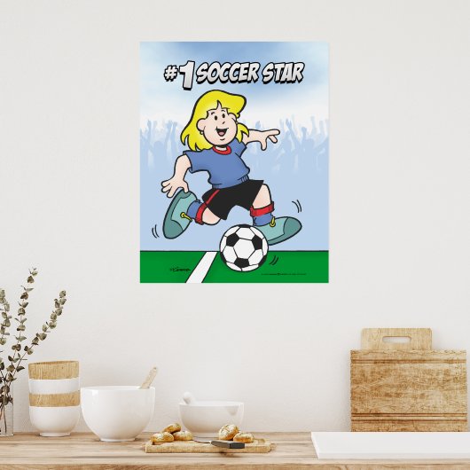 Soccer Star Poster (Keuken)