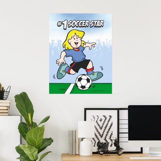 Soccer Star Poster (Thuiskantoor)