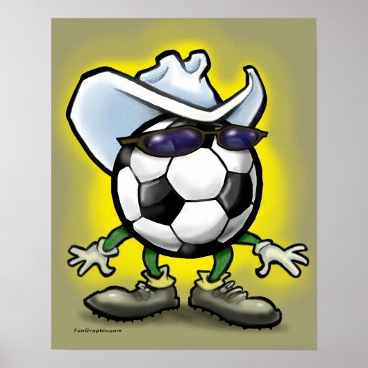 Soccer Star-Poster Poster (Voorkant)