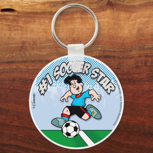 Soccer Star Sleutelhanger (Voorkant)