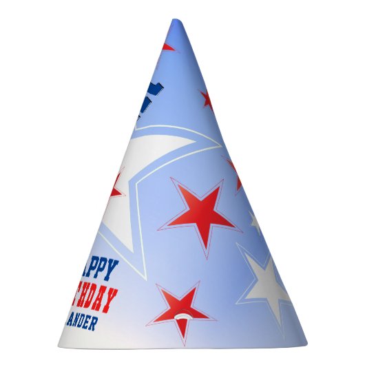 Soccer Star Verjaardag Feesthoedjes (Rechts)