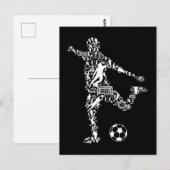 Soccer Symbols Scorer Soccer Player Briefkaart (Voorkant / Achterkant)