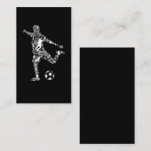 Soccer Symbols Scorer Soccer Player Visitekaartje (Voorkant / Achterkant)