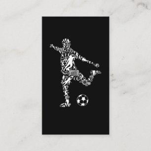 Soccer Symbols Scorer Soccer Player Visitekaartje