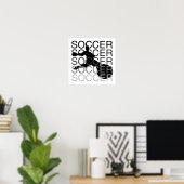 SOCCER T-shirts en cadeautjes Poster (Thuiskantoor)