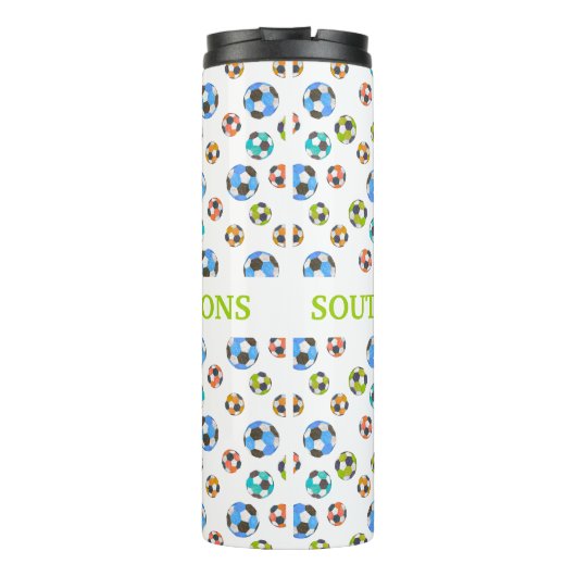 Soccer Team Cadeft Thermosbeker (Achterkant)