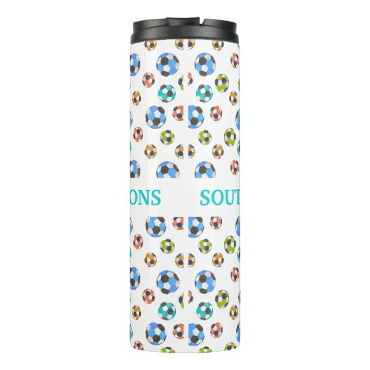 Soccer Team Cadeft Thermosbeker (Achterkant)