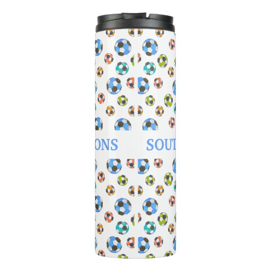 Soccer Team Cadeft Thermosbeker (Achterkant)