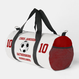 Soccer Team Coach Player White Crimson Personalize Plunjezak
