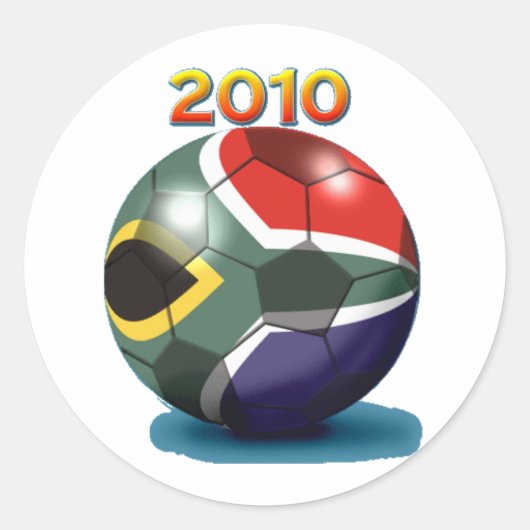 Soccer Team Gear Ronde Sticker (Voorkant)