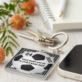 Soccer Team Gifts PERSONALIZED with 3 Tekstvakken Sleutelhanger (Voorkant Rechts)