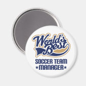 Soccer Team Manager Cadeft Magneet (Voorkant / Achterkant)