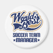 Soccer Team Manager Cadeft Magneet (Voorkant)
