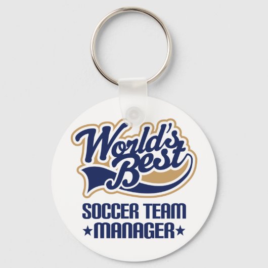 Soccer Team Manager Cadeft Sleutelhanger (Voorkant)