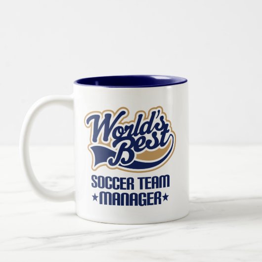 Soccer Team Manager Cadeft Tweekleurige Koffiemok (Links)