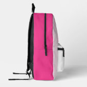 SOCCER Team Name Custom Sports Rose pink Bedrukte Rugzak (Links)