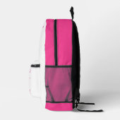 SOCCER Team Name Custom Sports Rose pink Bedrukte Rugzak (Rechts)