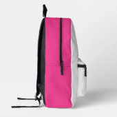 SOCCER Team Name Custom Sports Rose pink Bedrukte Rugzak (Links)