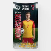 Soccer Team Senior Night Custom Photo Spandoek (Verticaal)