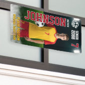 Soccer Team Senior Night Custom Photo Spandoek (Buitenkant Gebouw)