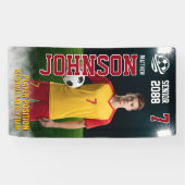 Soccer Team Senior Night Custom Photo Spandoek (Horizontaal)