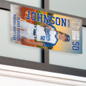 Soccer Team Senior Night Custom Player Photo Spandoek (Buitenkant Gebouw)