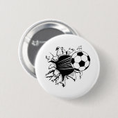 Soccer Tearout Ronde Button 5,7 Cm (Voorkant /achterkant)