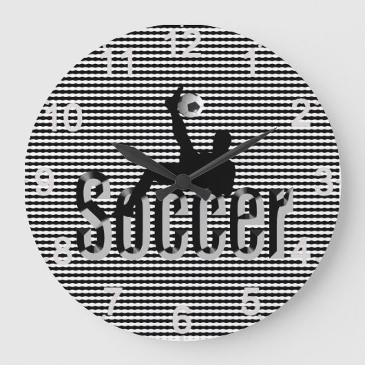 Soccer The Game, Large Wall Clock Grote Klok (Voorkant)
