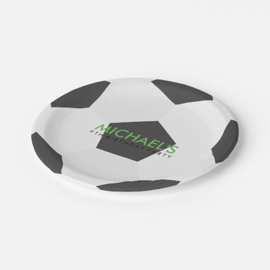 Soccer Theenmaal Party Papieren Bordje (Gekanteld)