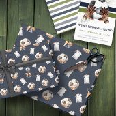 Soccer Thema Gift Wrap Cadeaupapier