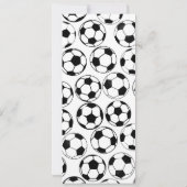 Soccer Theme Event Ticket Verjaardag Uitnodiging (Achterkant)