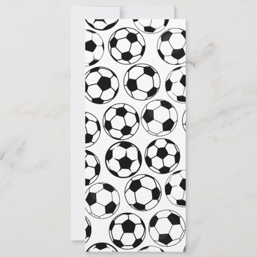 Soccer Theme Event Ticket Verjaardag Uitnodiging (Achterkant)