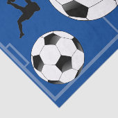 Soccer Theme Gift Tissue Paper Blue HAMbyWG Tissuepapier (Detail)
