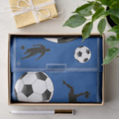 Soccer Theme Gift Tissue Paper Blue HAMbyWG Tissuepapier (Geschenk)